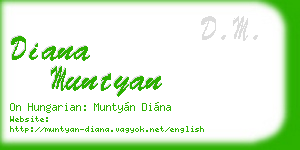 diana muntyan business card